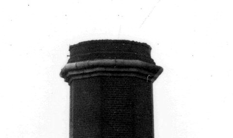 Pre-1920 East chimney oversailing detail