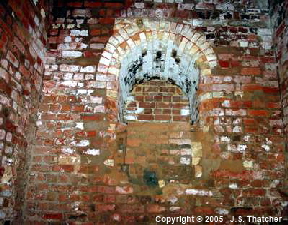 East chimney, access portal