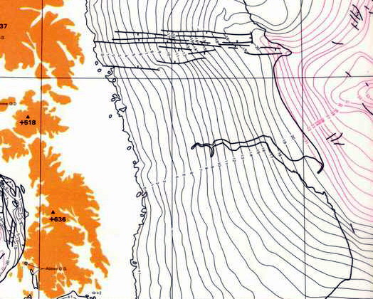 Base of Permian  contours