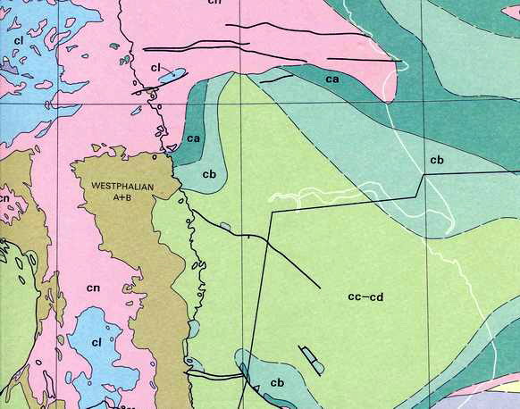 pre-Permian outcrop / subcrop