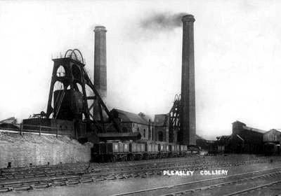 Pleasley Colliery from the south  1904 - 1919