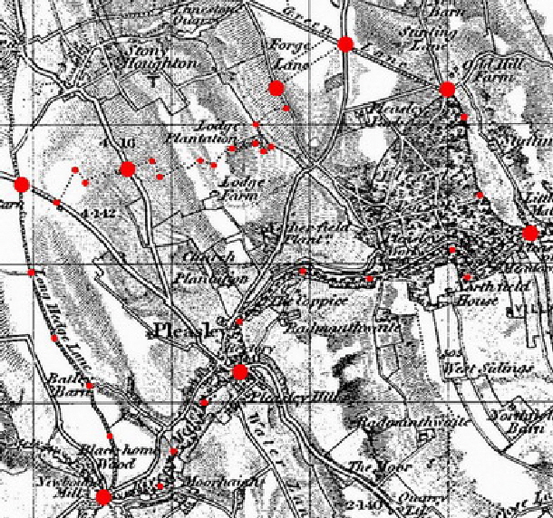 Pleasley Manor boundary1840 z -vs