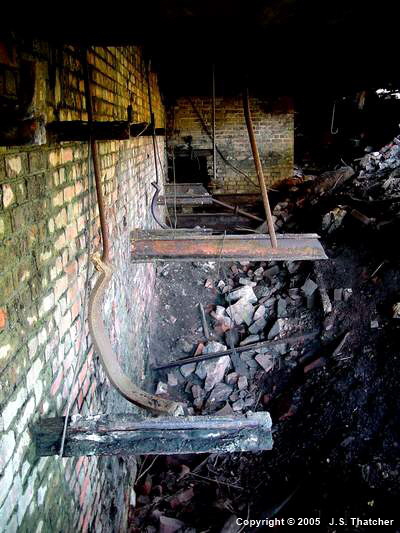 wall at the rearof the SW boiler-house.